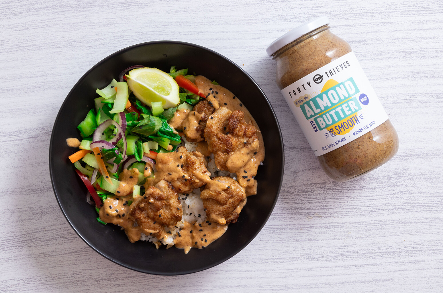 Nutty Chicken Bowl Forty Thieves Nut Butters