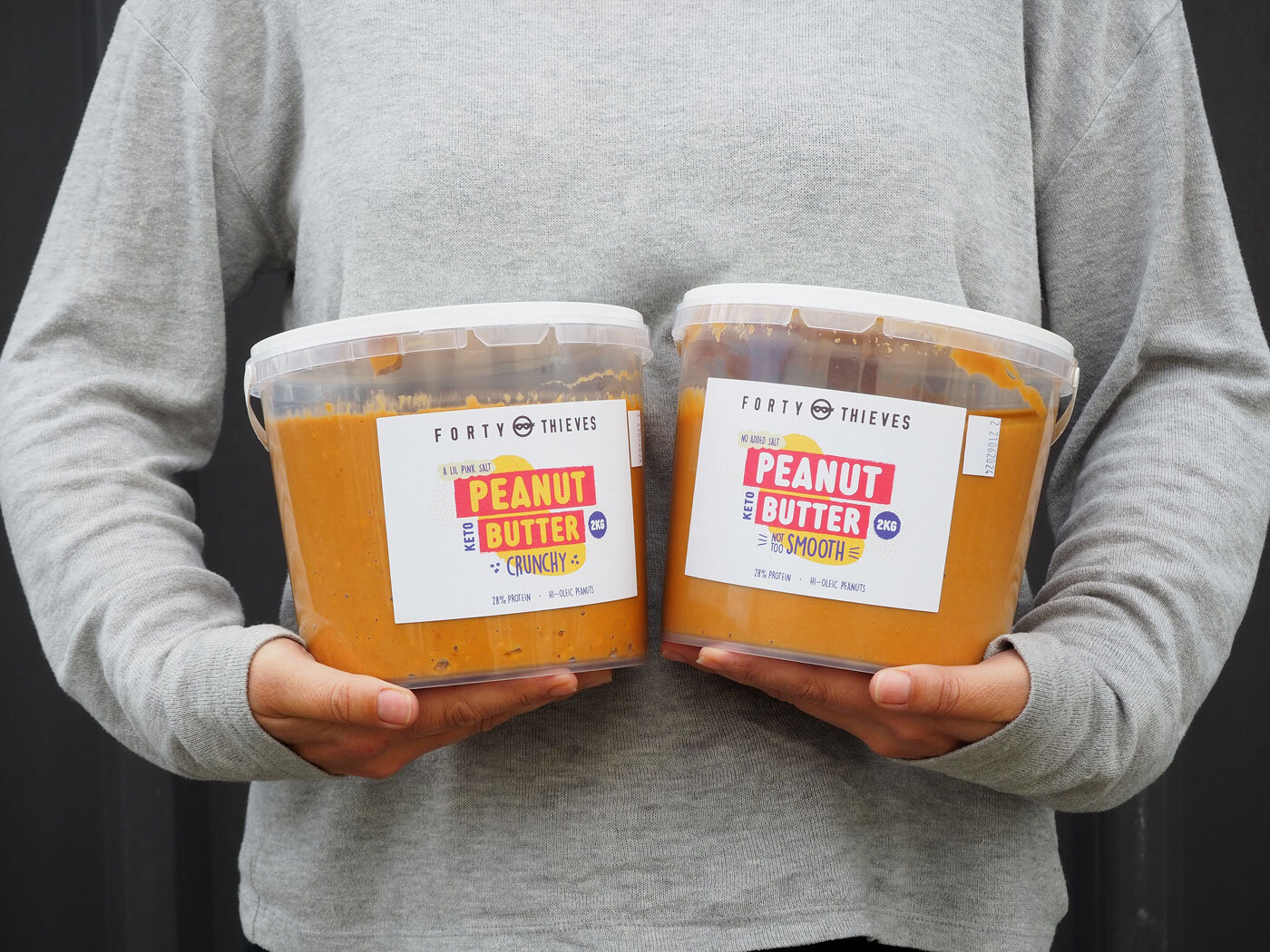 nut butter pails